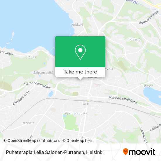 Puheterapia Leila Salonen-Purtanen map
