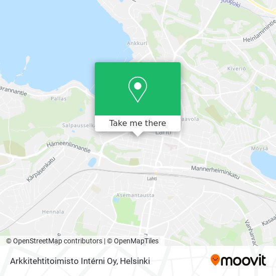 Arkkitehtitoimisto Intérni Oy map
