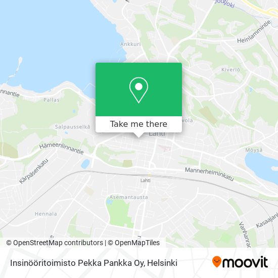 Insinööritoimisto Pekka Pankka Oy map