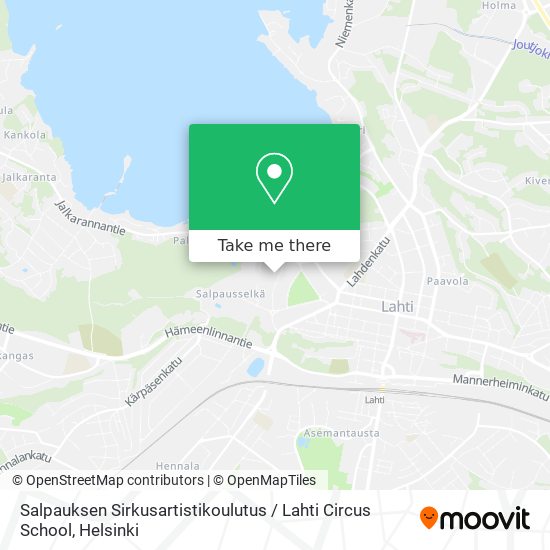 Salpauksen Sirkusartistikoulutus / Lahti Circus School map