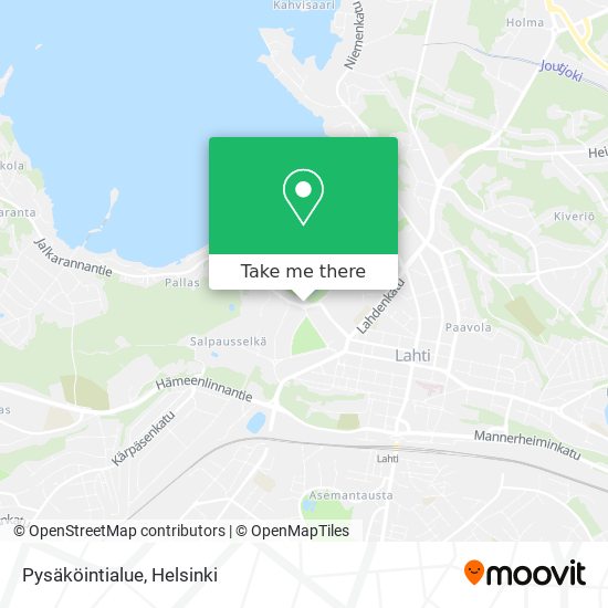 Pysäköintialue map