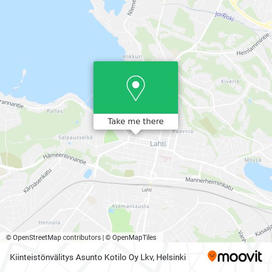 Kiinteistönvälitys Asunto Kotilo Oy Lkv map