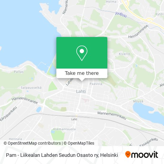 Pam - Liikealan Lahden Seudun Osasto ry map