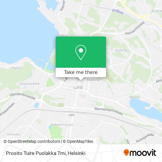 Prosito Tuire Puolakka Tmi map