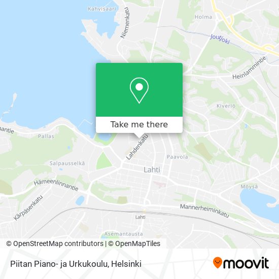 Piitan Piano- ja Urkukoulu map