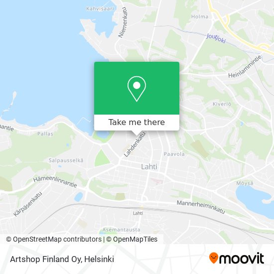 Artshop Finland Oy map