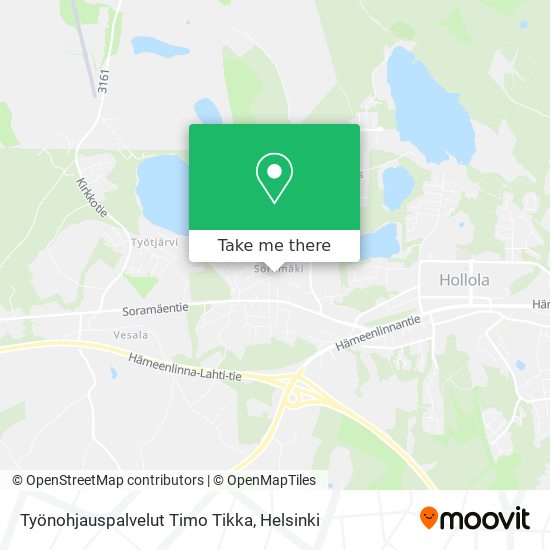 Työnohjauspalvelut Timo Tikka map