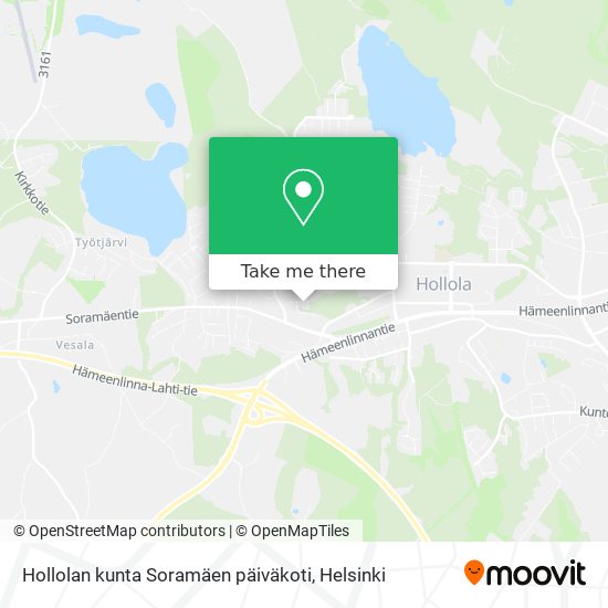 Hollolan kunta Soramäen päiväkoti map