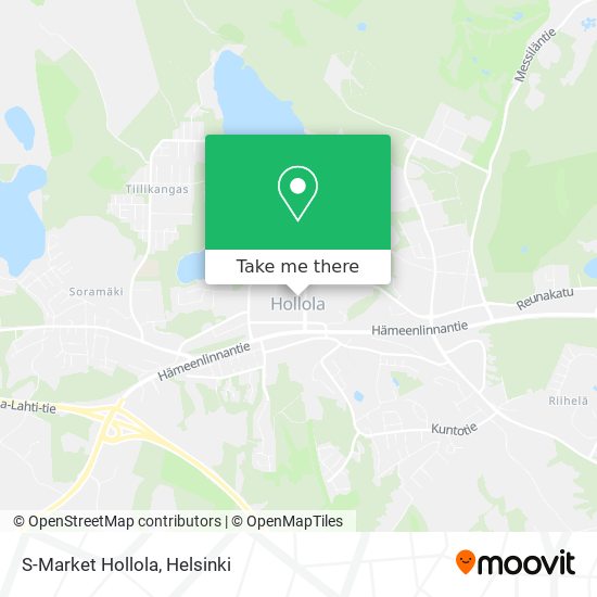 S-Market Hollola map