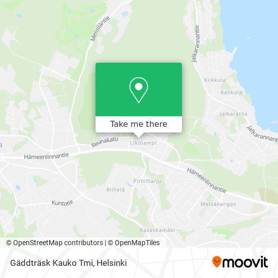 Gäddträsk Kauko Tmi map