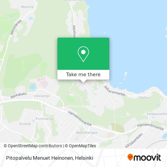 Pitopalvelu Menuet Heinonen map