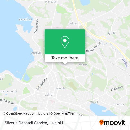 Siivous Gennadi Service map