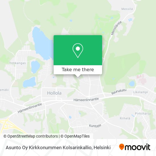 Asunto Oy Kirkkonummen Kolsarinkallio map