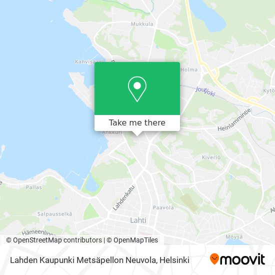 Lahden Kaupunki Metsäpellon Neuvola map