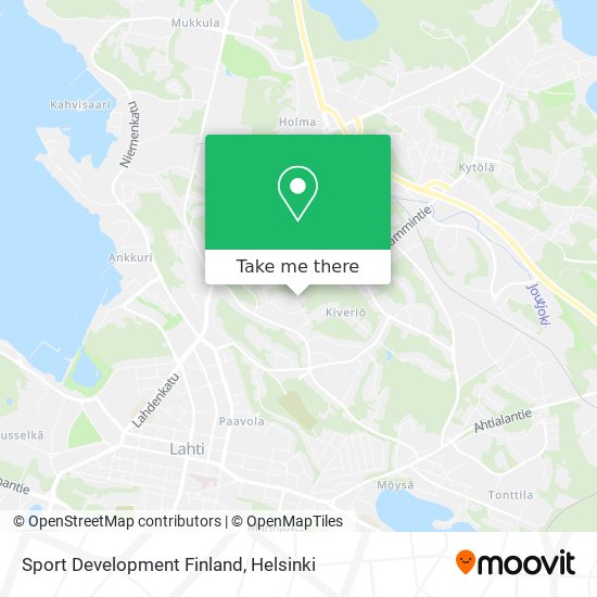 Sport Development Finland map