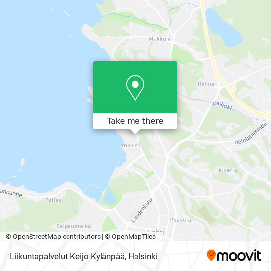 Liikuntapalvelut Keijo Kylänpää map