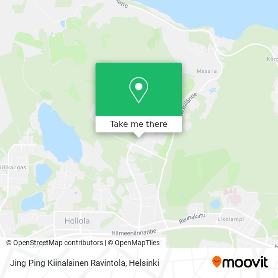 Jing Ping Kiinalainen Ravintola map