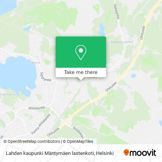 Lahden kaupunki Mäntymäen lastenkoti map