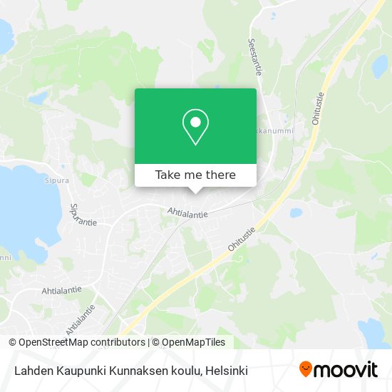 Lahden Kaupunki Kunnaksen koulu map