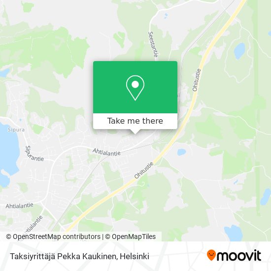 Taksiyrittäjä Pekka Kaukinen map