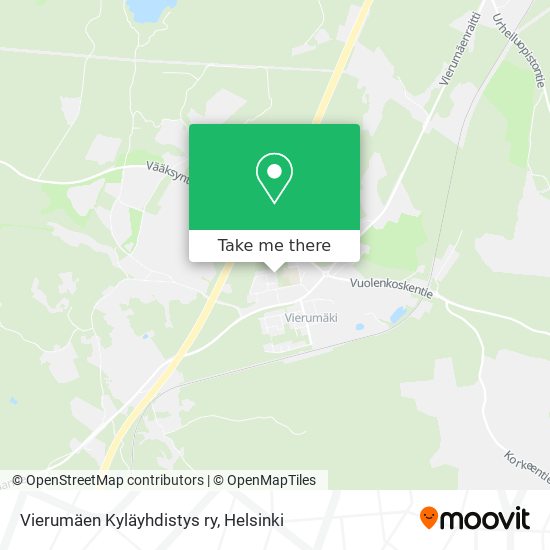 Vierumäen Kyläyhdistys ry map