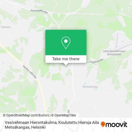 Vesivehmaan Hierontakulma, Koulutettu Hieroja Aila Metsäkangas map