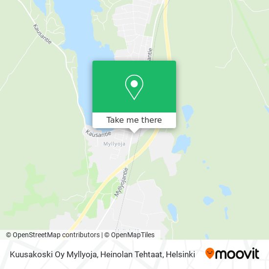 Kuusakoski Oy Myllyoja, Heinolan Tehtaat map