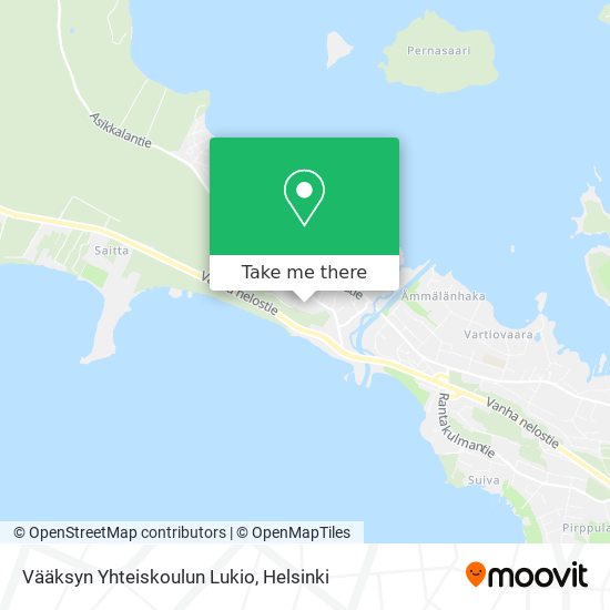 Vääksyn Yhteiskoulun Lukio map