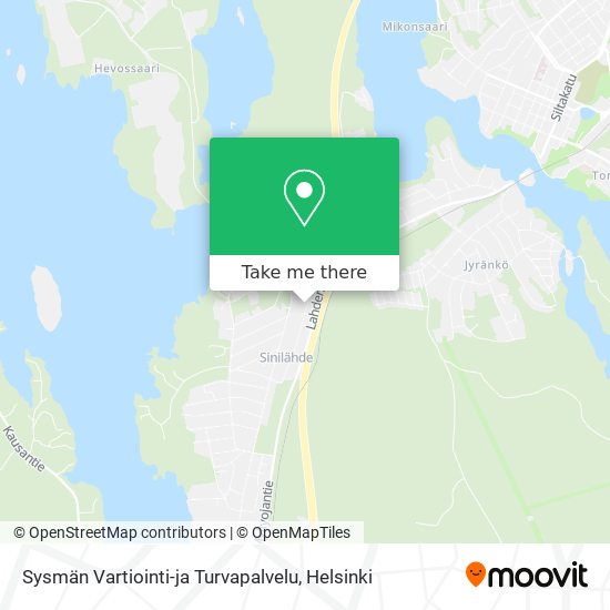 Sysmän Vartiointi-ja Turvapalvelu map