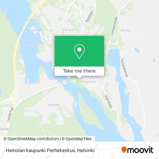 Heinolan kaupunki Perhekeskus map