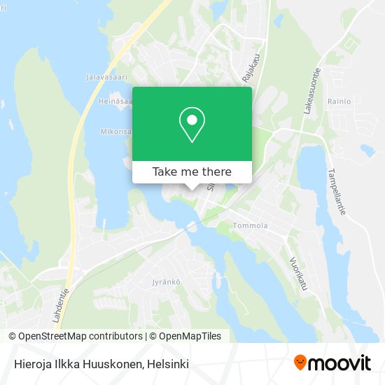 Hieroja Ilkka Huuskonen map