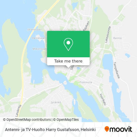 Antenni- ja TV-Huolto Harry Gustafsson map