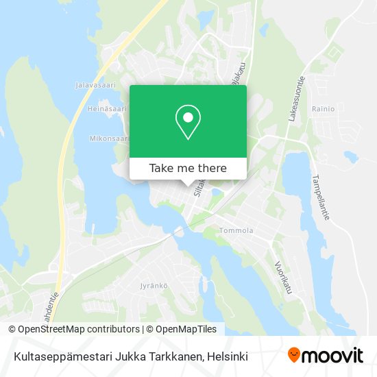 Kultaseppämestari Jukka Tarkkanen map