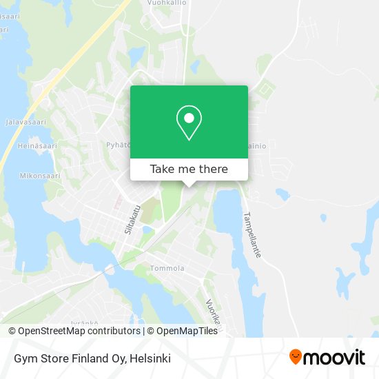 Gym Store Finland Oy map