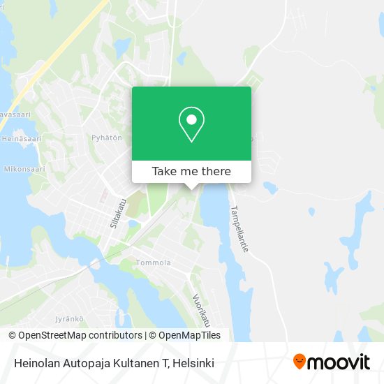 Heinolan Autopaja Kultanen T map