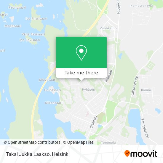 Taksi Jukka Laakso map