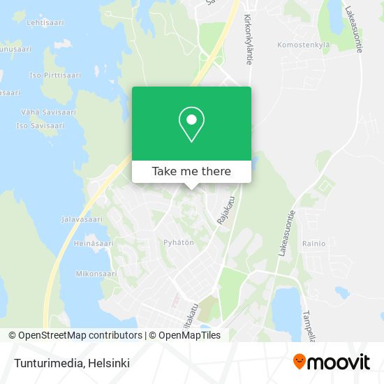 Tunturimedia map