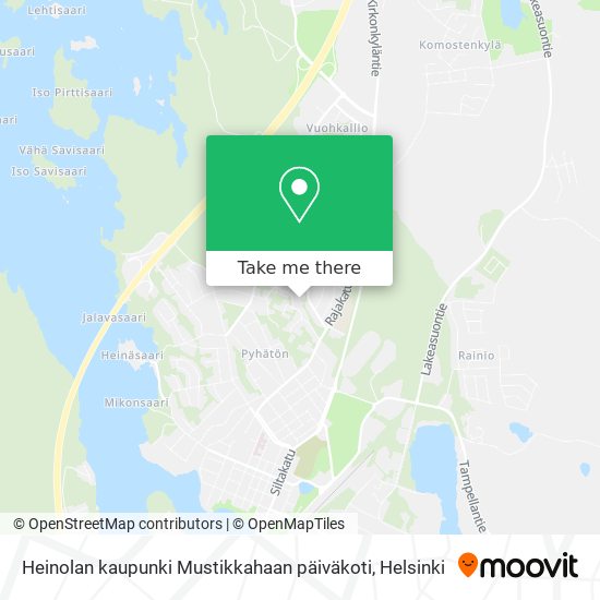 Heinolan kaupunki Mustikkahaan päiväkoti map