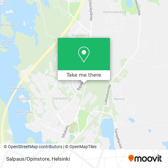 Salpaus/Opinstore map