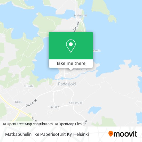 Matkapuhelinliike Paperisoturit Ky map