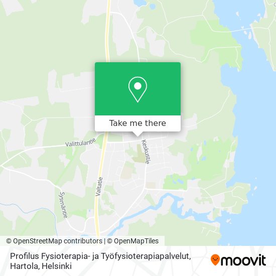 Profilus Fysioterapia- ja Työfysioterapiapalvelut, Hartola map