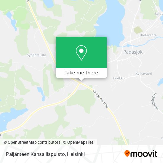 Päijänteen Kansallispuisto map