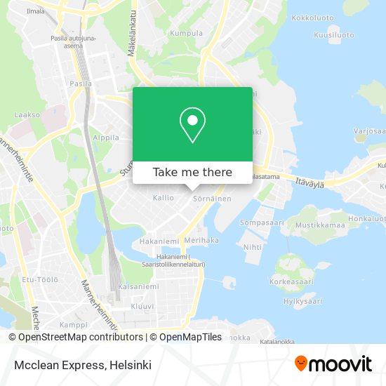 Mcclean Express map