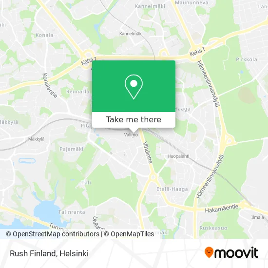 Rush Finland map