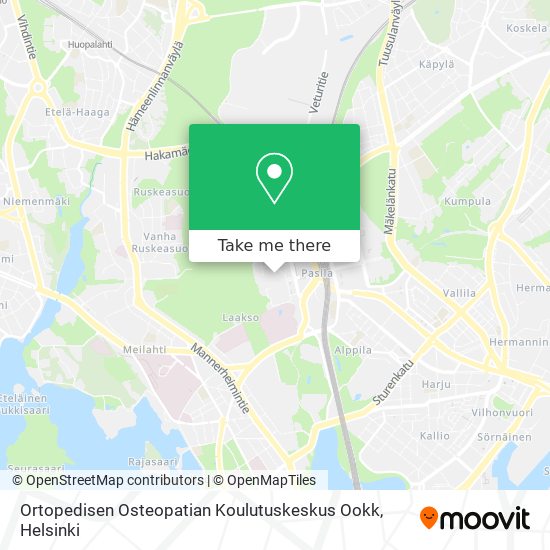 Ortopedisen Osteopatian Koulutuskeskus Ookk map