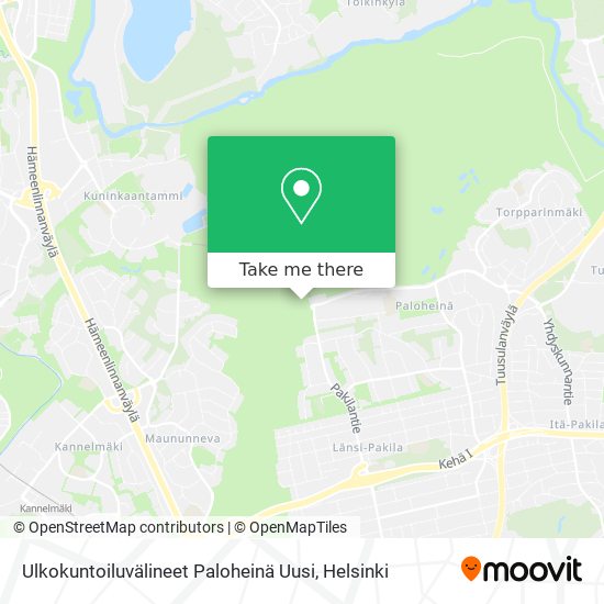 Ulkokuntoiluvälineet Paloheinä Uusi map