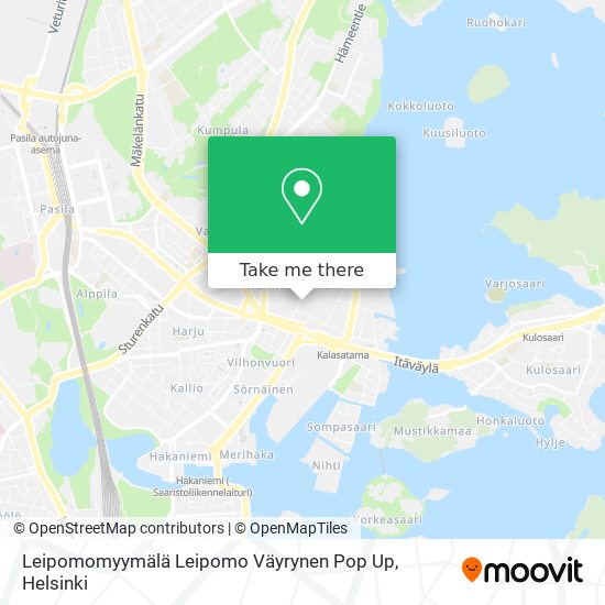 Leipomomyymälä Leipomo Väyrynen Pop Up map