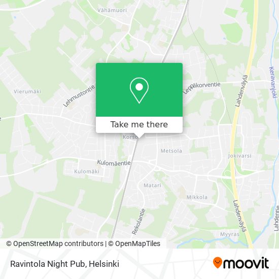 Ravintola Night Pub map