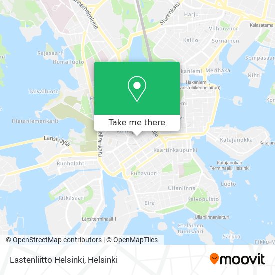 Lastenliitto Helsinki map
