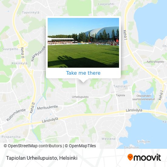 Tapiolan Urheilupuisto map